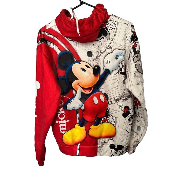 Disney Mickey Mouse and Minnie Mouse Men's S All Over Print 3D HOODIE - Picture 5 of 16